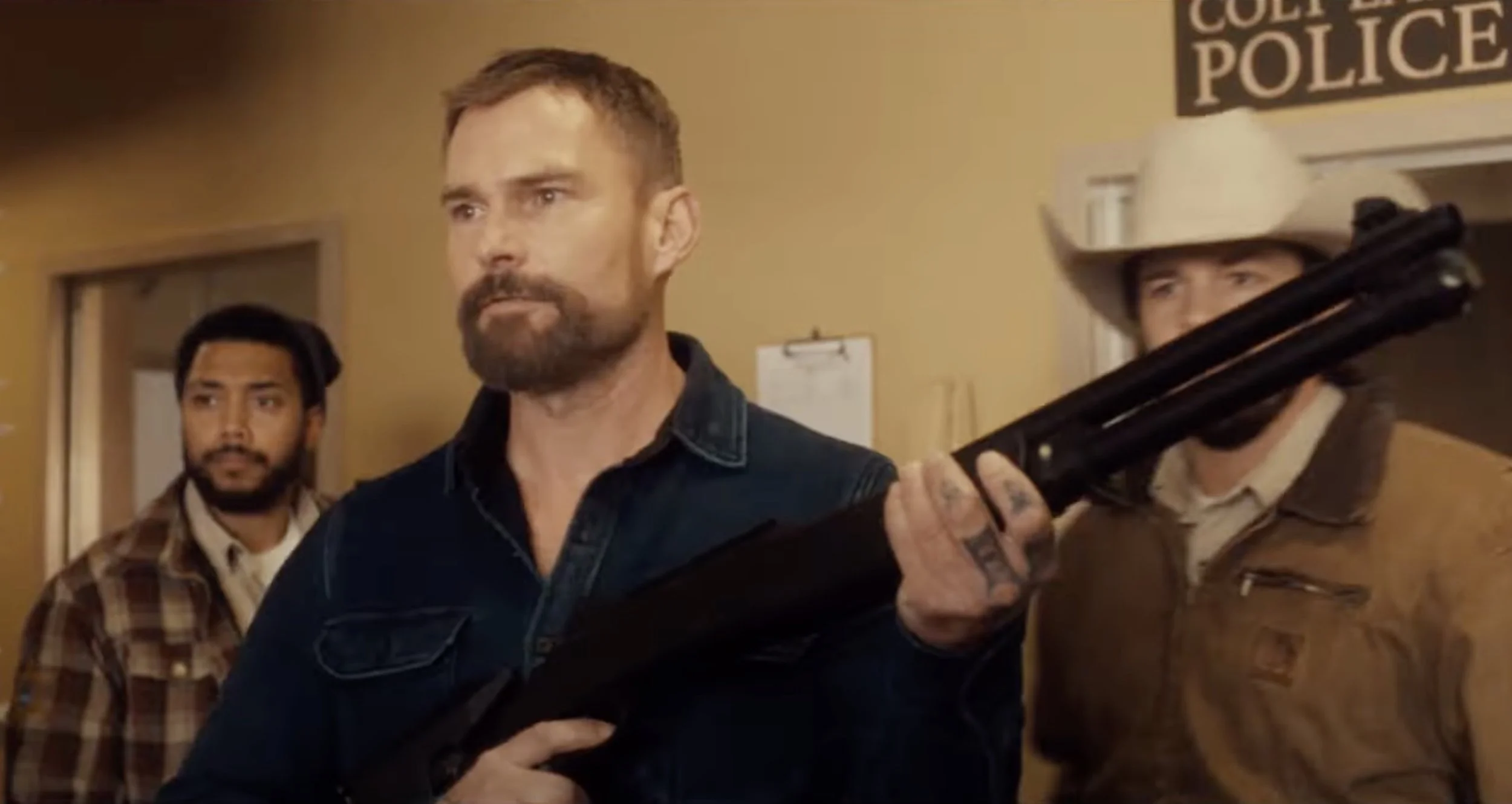 Seann William Scott faces dirty policemen and Tennessee Meth in the action comedy Bad Man
